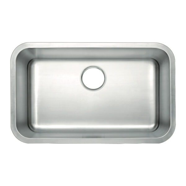 482-6959 ADA Under-Mount Large Single Bowl Rear Drain Stainless Steel Sink