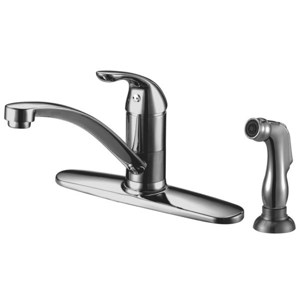 191-6574 Noble Single Handle Kitchen Faucet with Side Spray