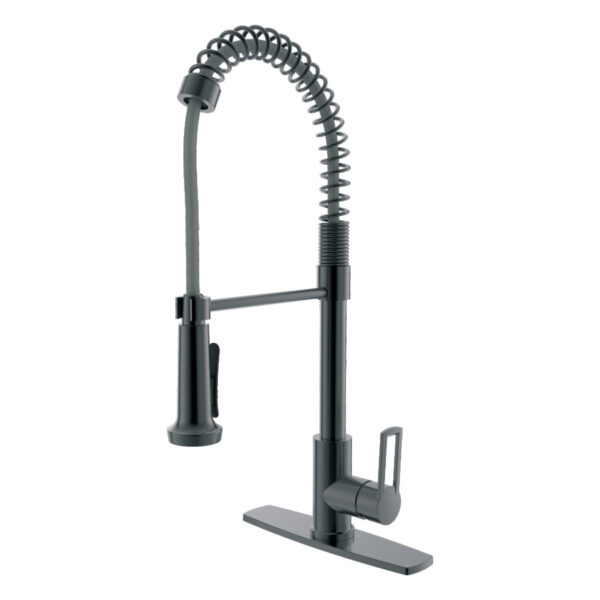 192-8106 Westdale Single Handle Spring Coil Kitchen Faucet