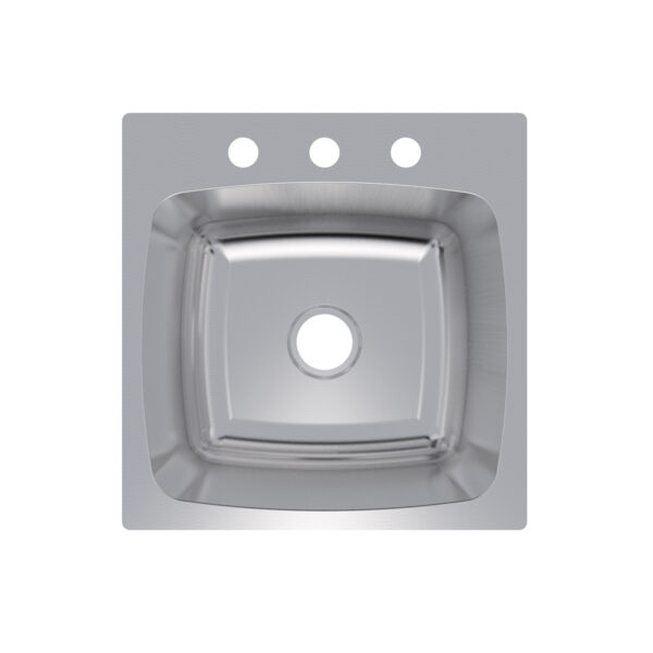 482-7771 20" x 20" Single Bowl Dual-Mount Sink