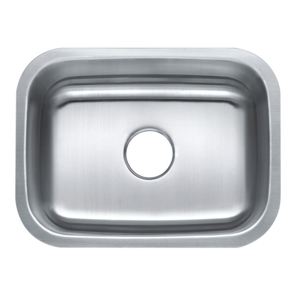 482-8143 ADA Under-Mount Single Bowl Center Drain Stainless Steel Sink